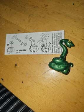 Kinder Surprise Toy Schlange Green Snake Figurine 635 146